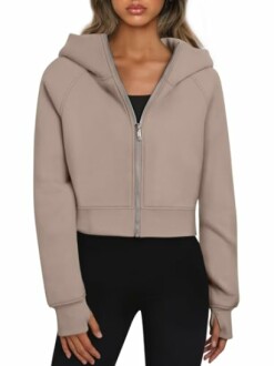 Trendy Queen Womens Zip Up Hoodies