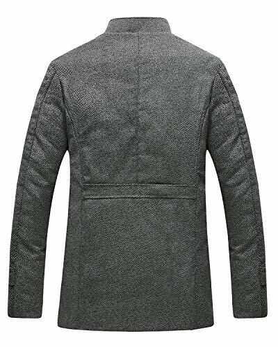 Back view of a gray tweed blazer