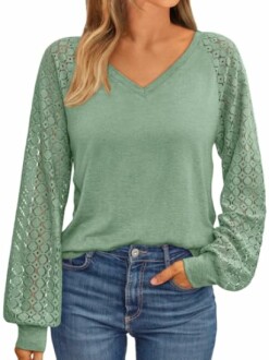 AUTOMET Womens Long Sleeve Shirts