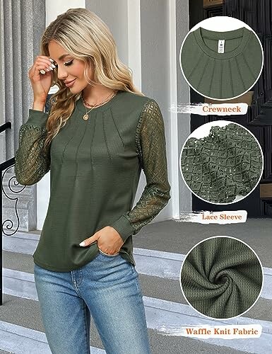 Blooming Jelly Waffle Knit Tops